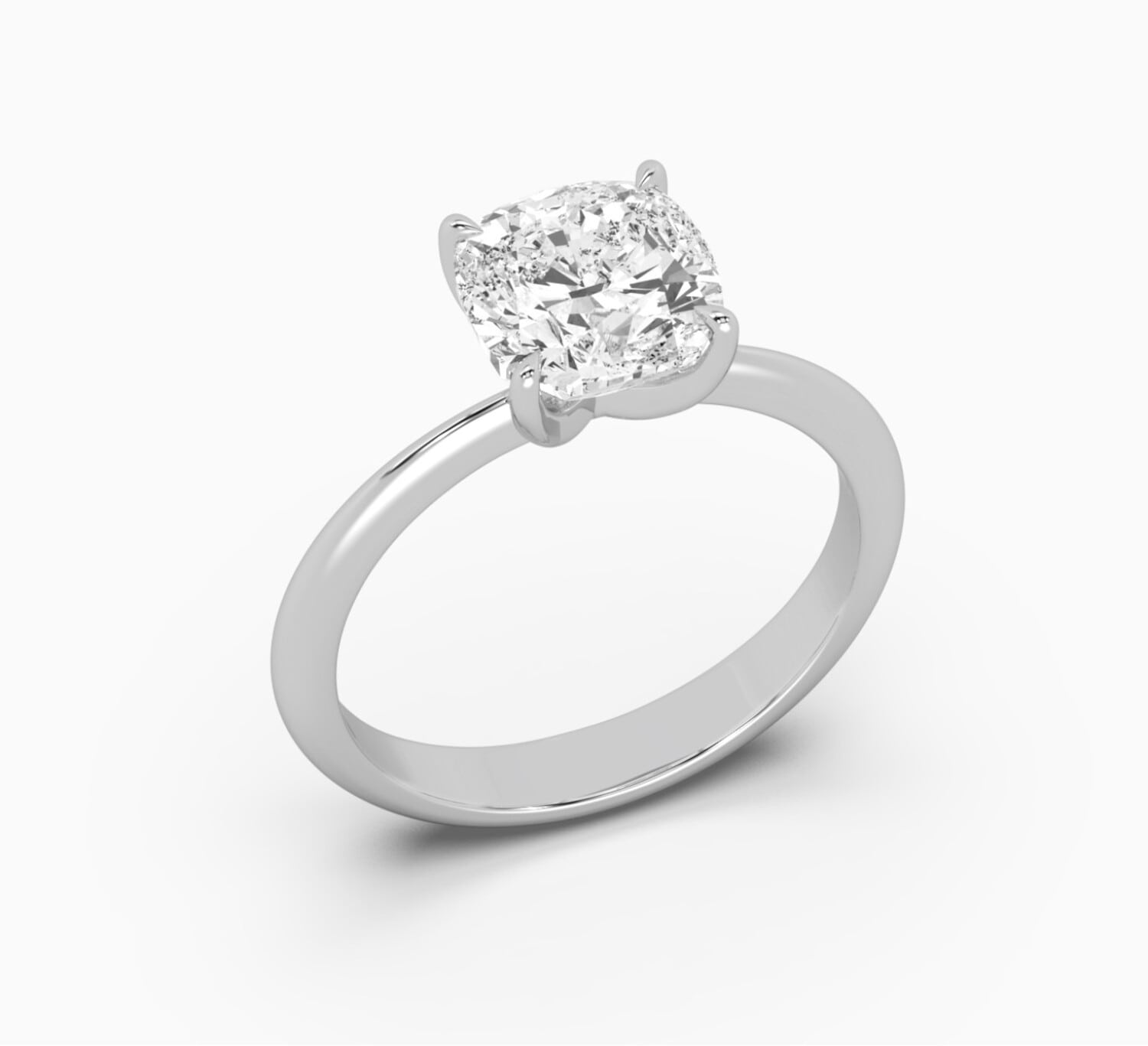 White gold ring with diamond mono <span>2134</span>